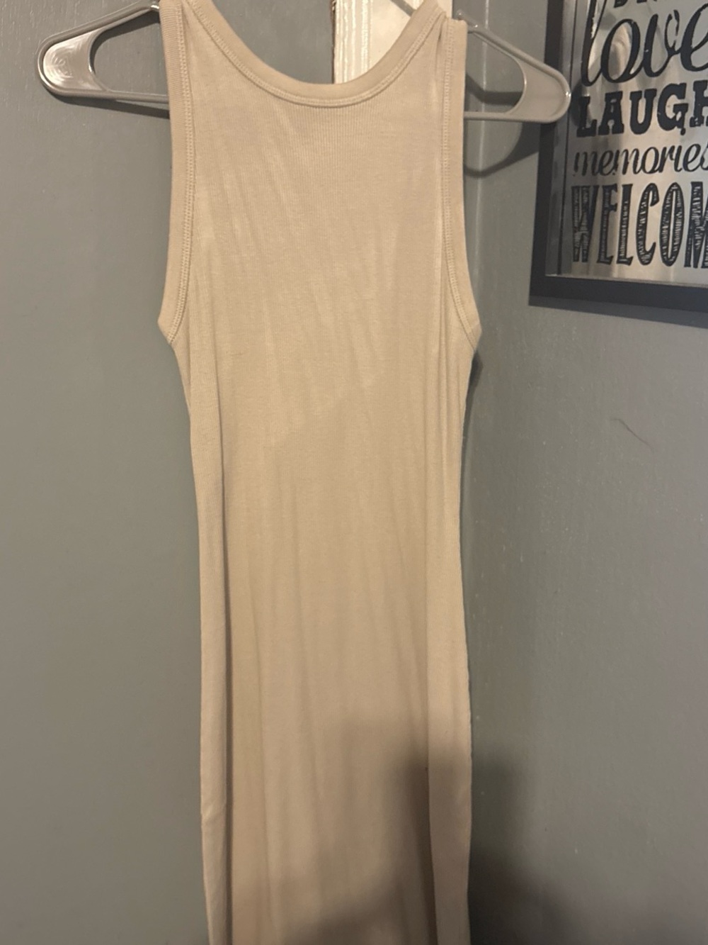 Universal Thread Sleeveless Maxi Dress in Beige